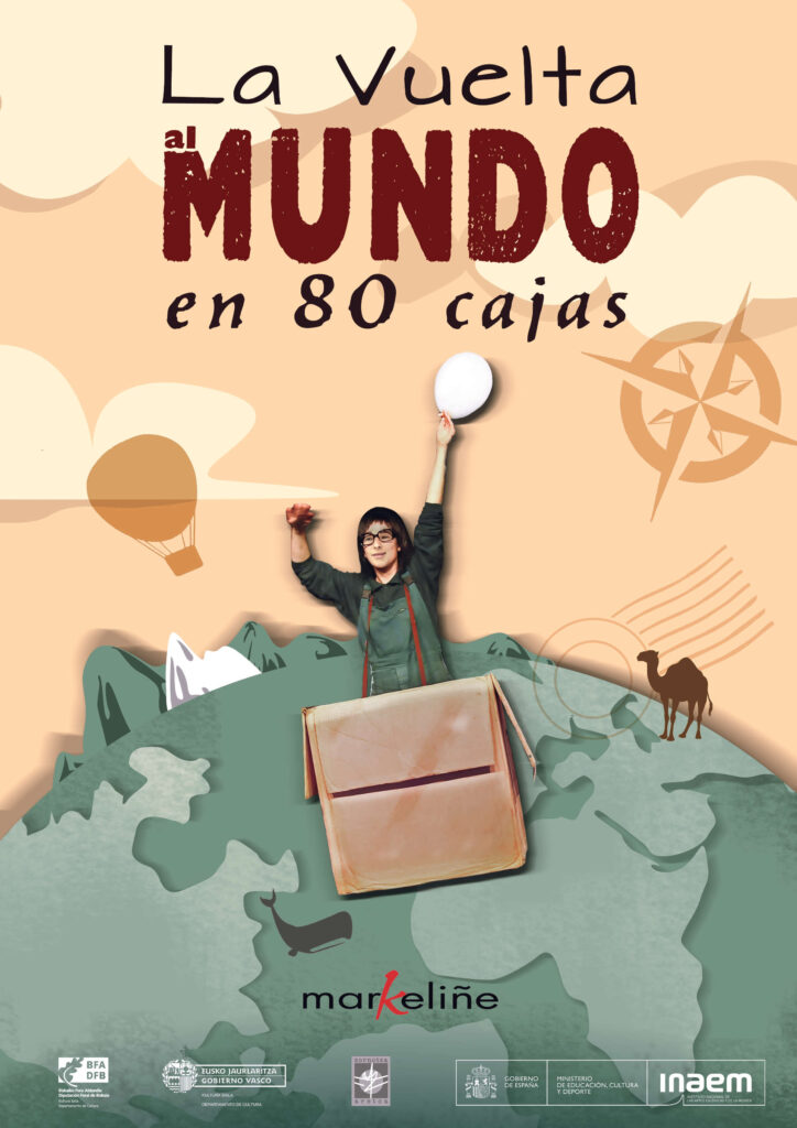 Distribución de espectáculos La vuelta al mundo en 80 cajas